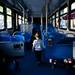 Three-year-old Vincent tours a hybrid bus during the Mayor's Green Fair on Friday, June 14. Daniel Brenner I AnnArbor.com